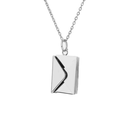 💌 Collier Enveloppe avec Message Secret Cadeau Romantique pour Femme