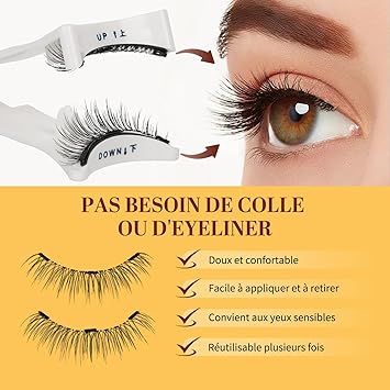 Ensemble de Cils Magnétiques Naturel & Réutilisable