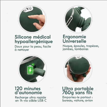 Masseur Cervical Intelligent 4D Soulagez Vos Douleurs en 10 Minutes