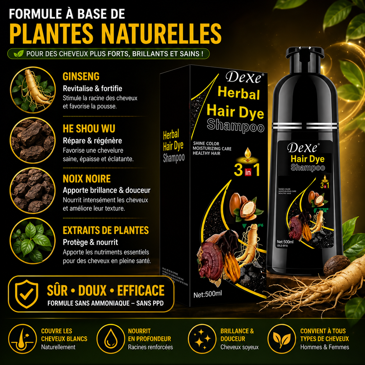 Dites adieu aux cheveux blancs en seulement 15 minutes