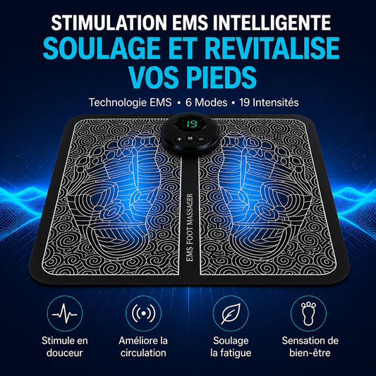 Tapis de Massage Plantaire Fini les brûlures et fourmillements la nuit