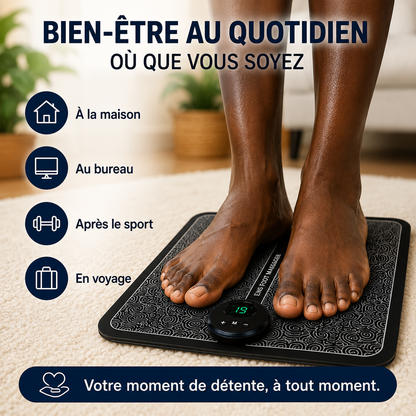 Tapis de Massage Plantaire Fini les brûlures et fourmillements la nuit