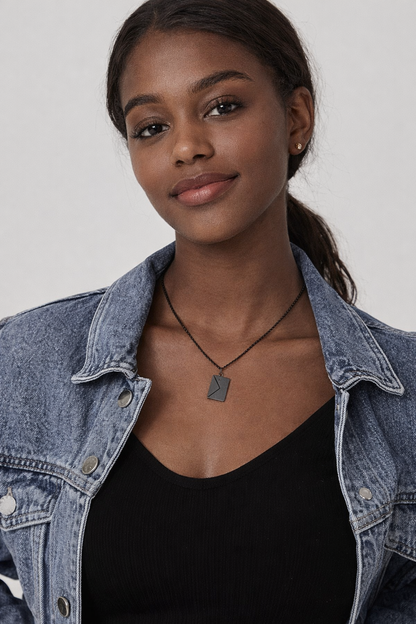 💌 Collier Enveloppe avec Message Secret Cadeau Romantique pour Femme