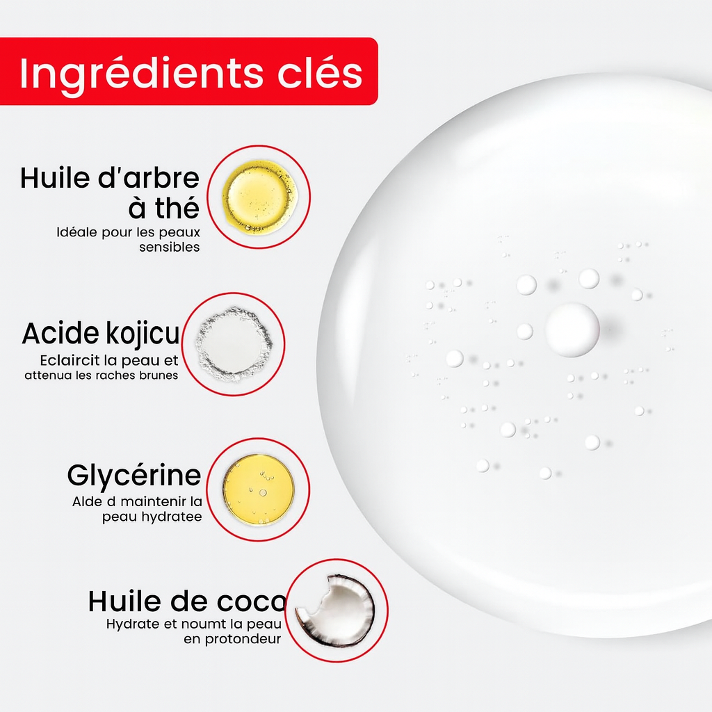 Pack de 3 Savons Éclaircissant à l’Acide Kojie