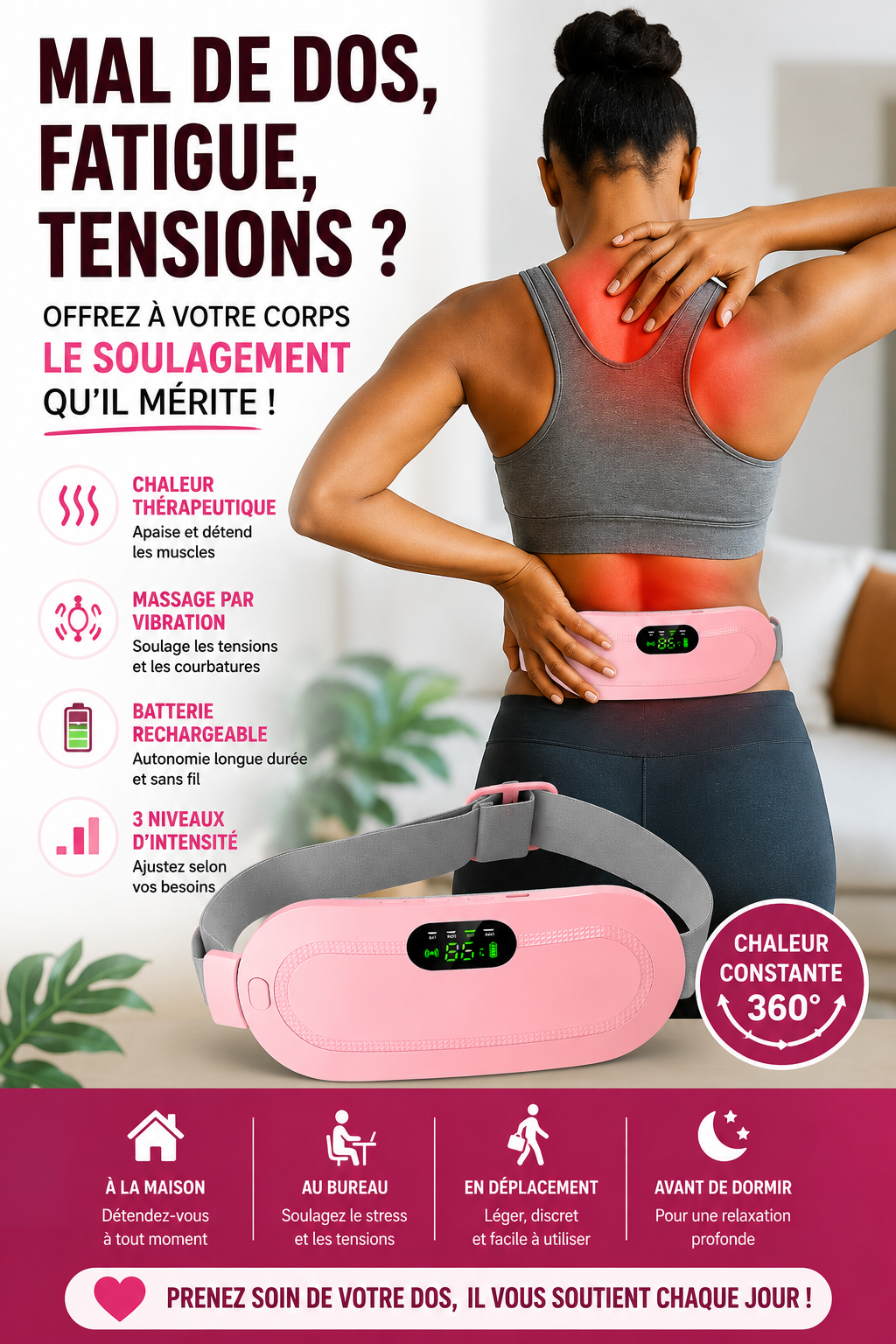 Fini les Règles Douloureuses et les Maux de Dos