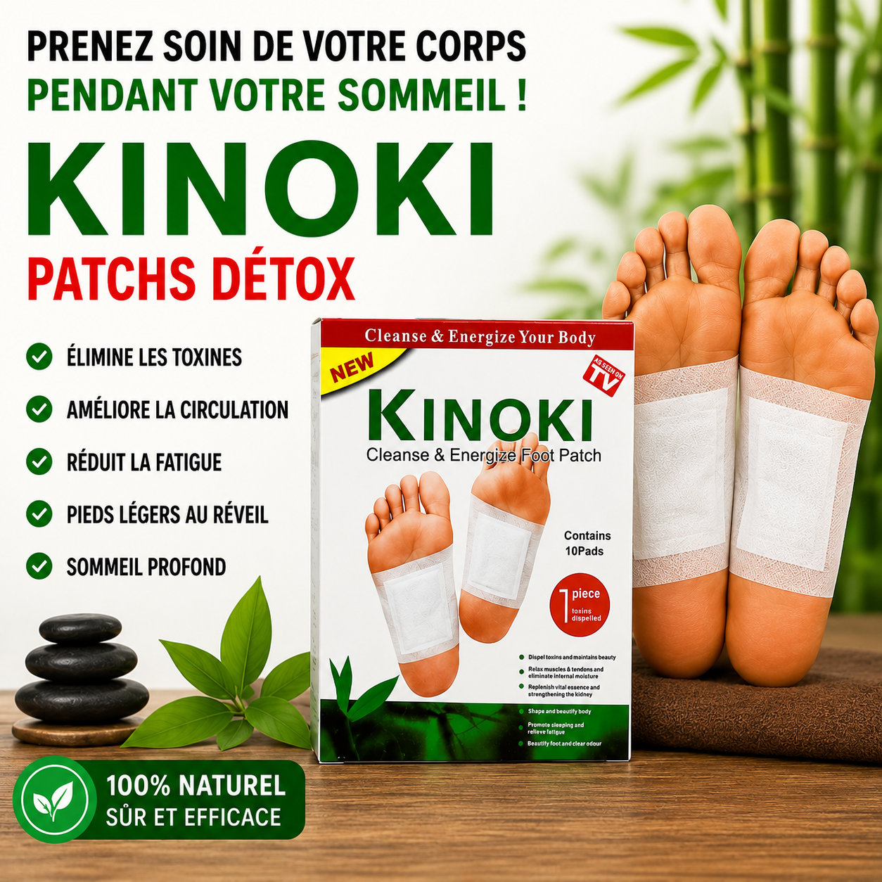 10 Patchs naturels pour soulager les douleurs et odeurs désagréables.