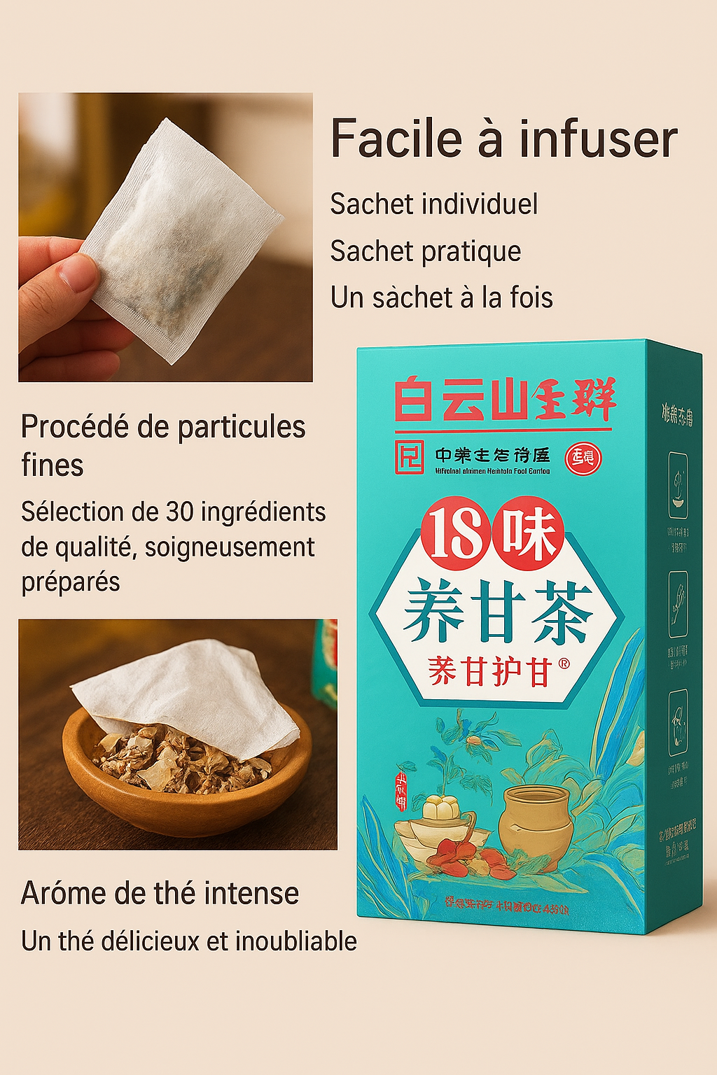 🌿 Thé Détox 18 Saveurs Nettoie ton corps naturellement