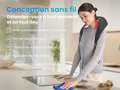Appareil de Massage pour le Cou et les Épaules