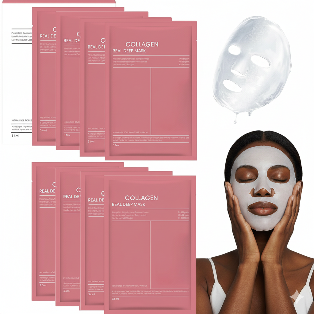 Masque Visage Anti-Âge au Collagène