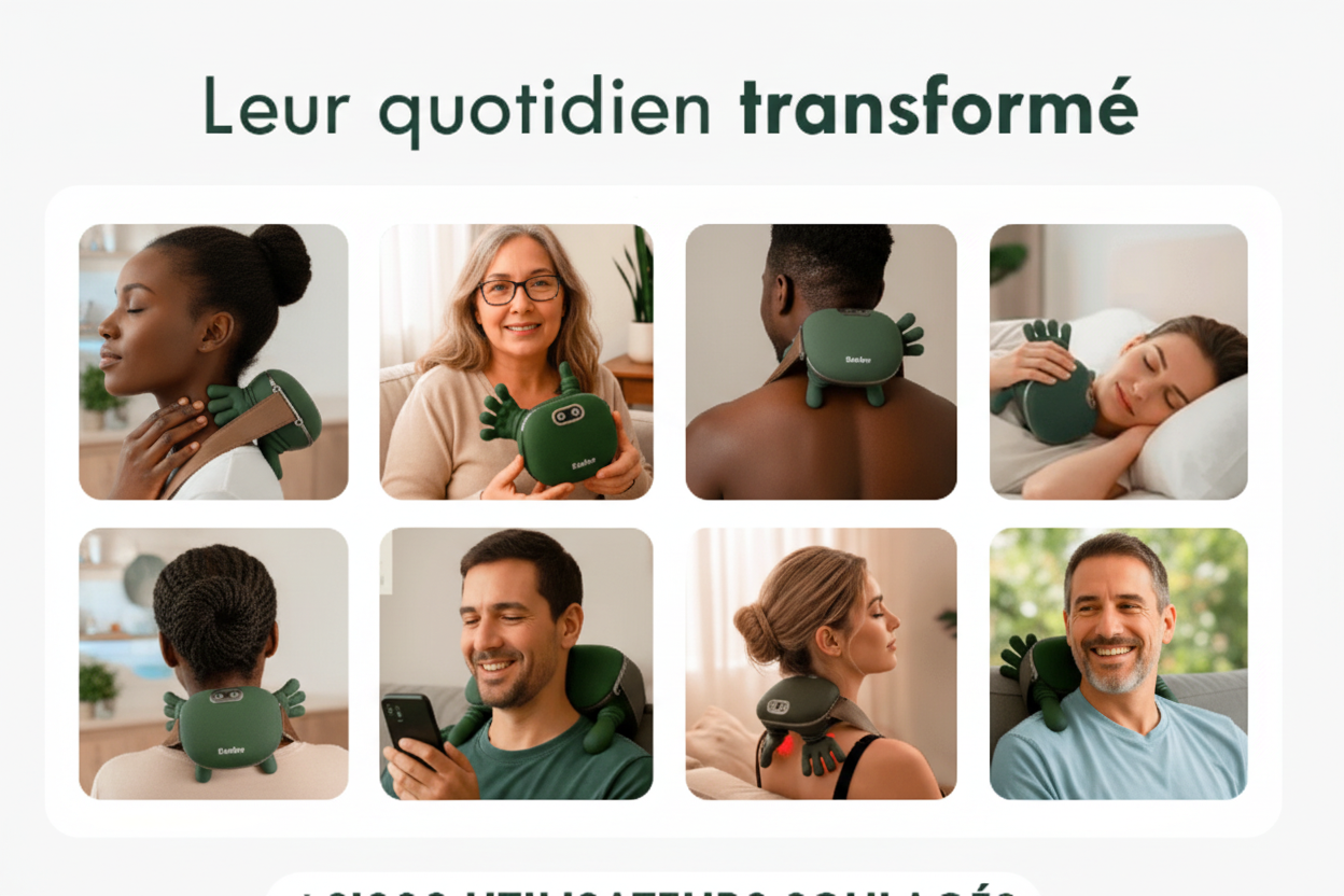 Collage avec personnes africaines utilisant le produit