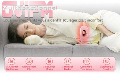 Ceinture de Massage Chauffante – Soulage les Douleurs Menstruelles et Musculaires Instantanément