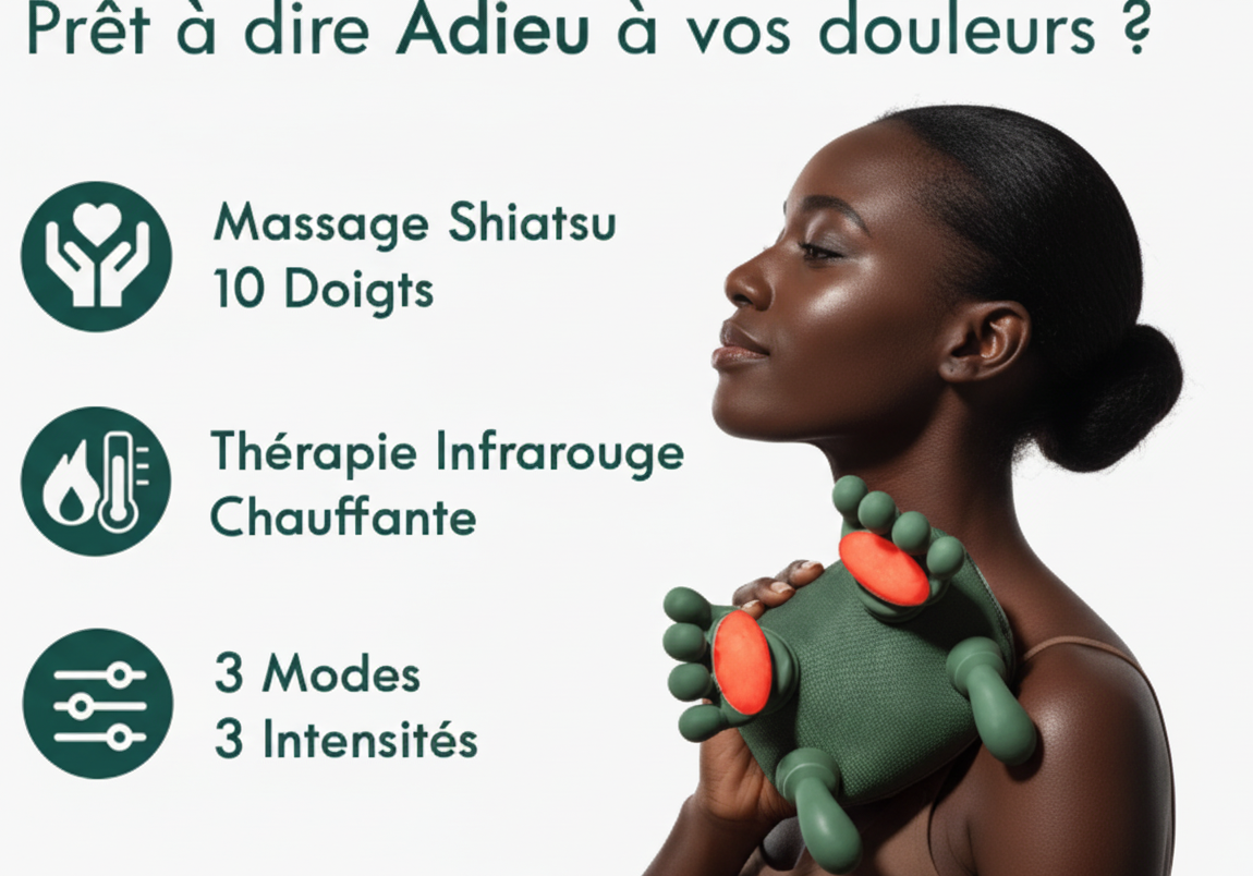 Masseur Cervical Intelligent 4D Soulagez Vos Douleurs en 10 Minutes
